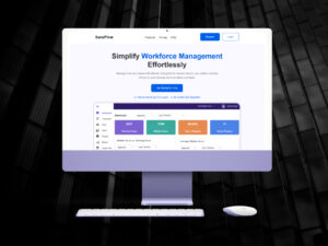 Landing page design for SaaS App